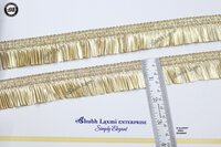 Golden Shimmer Fringe Lace - Gender: Female