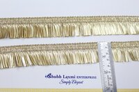 Golden Shimmer Fringe Lace