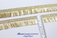 Golden Shimmer Fringe Lace