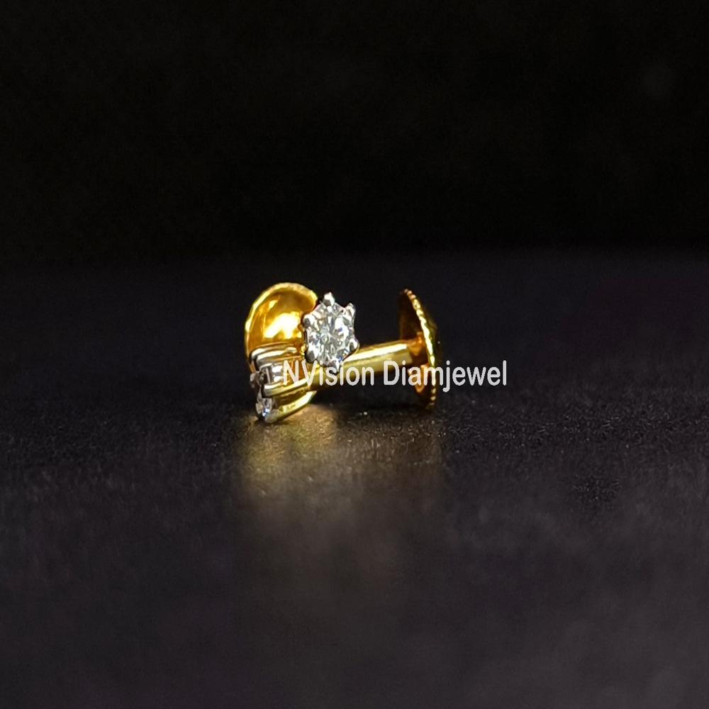 Natural Diamond Single Stone Earrings