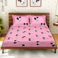 Cartoon Double Babies Bedsheet - Color: Assorted Print