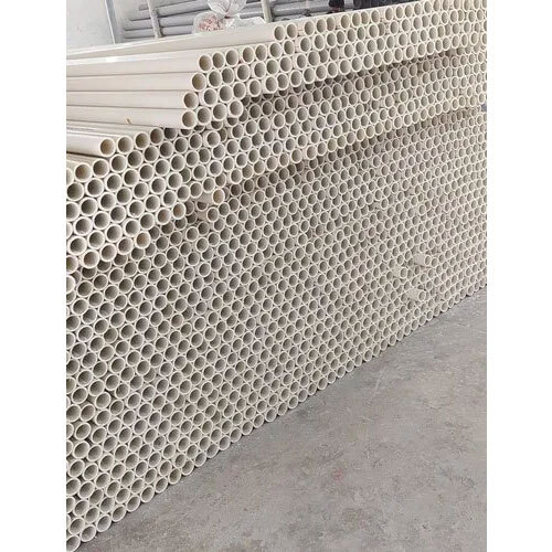 Pvc Pipes - Pvc, 3 Meter Length, White Color, 2 Millimeter Thickness | Round Shape, Ideal For Plumbing Applications