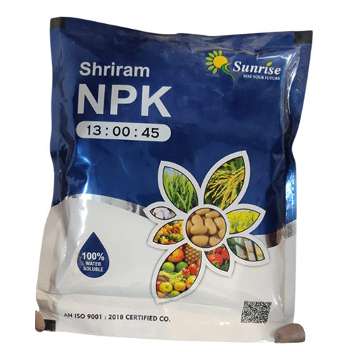 Npk 13-00-45 Water Soluble Fertilizer - Application: Agriculture