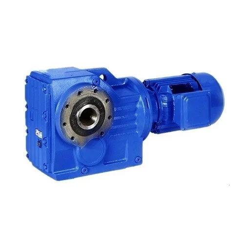 Bevel Helical Geared Motor - Color: Blue