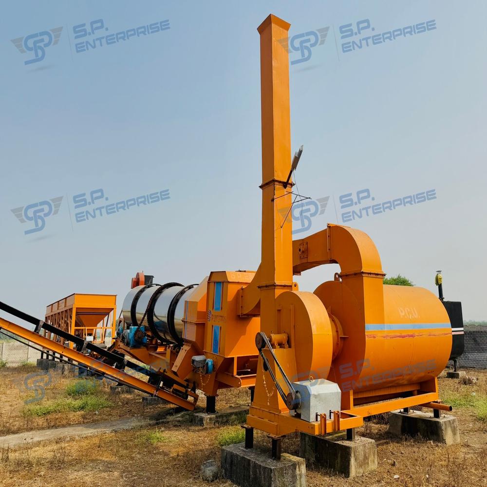 Automatic Asphalt Drum Mix Plant - Color: Yellow