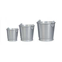 Aluminium Bucket - Color: Silver