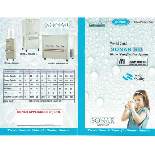 50ltr Ro With 40/80 Water Cooler - Capacity: 80 Liter/day
