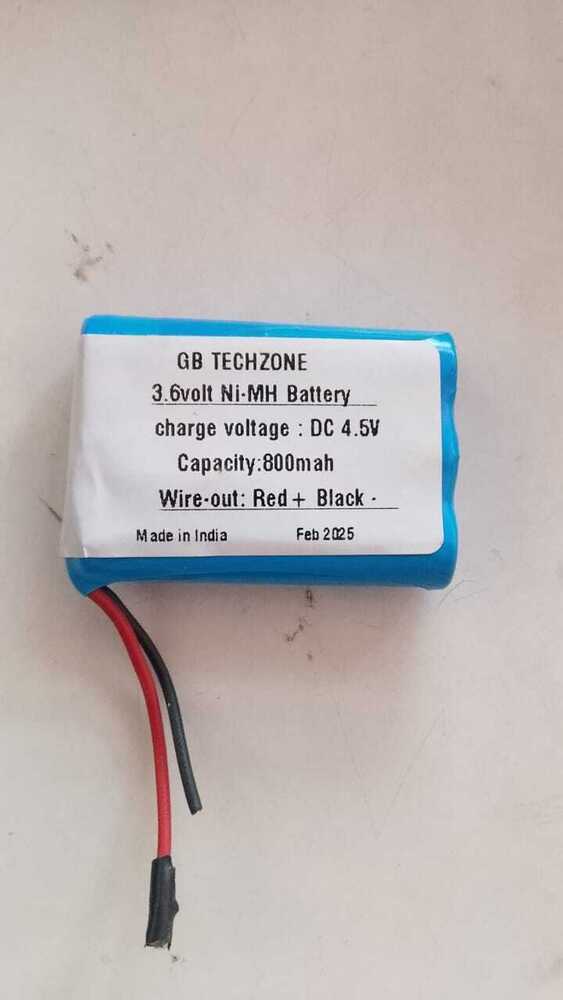 3.6volt 800nimh battery