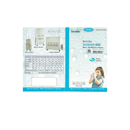 150/150 Ss Water Cooler - Capacity: 150 Ltr/hr