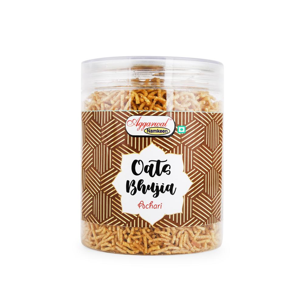 Oats Achari Bhujiya - Feature: Healthy Snacks