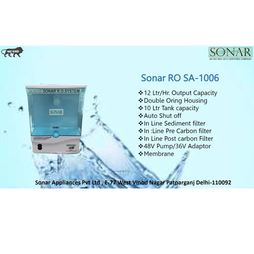 Sonar Ro Sa- 1006 - Installation Type: Wall Mounted