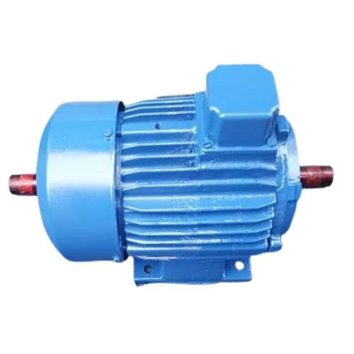 Three Phase Squirrel Cage Double Shaft Induction Motor - Color: Blue