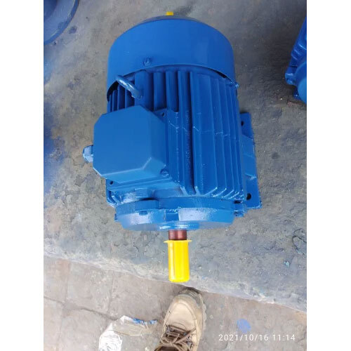 3 Hp Three Phase Induction Motor - Color: Blue