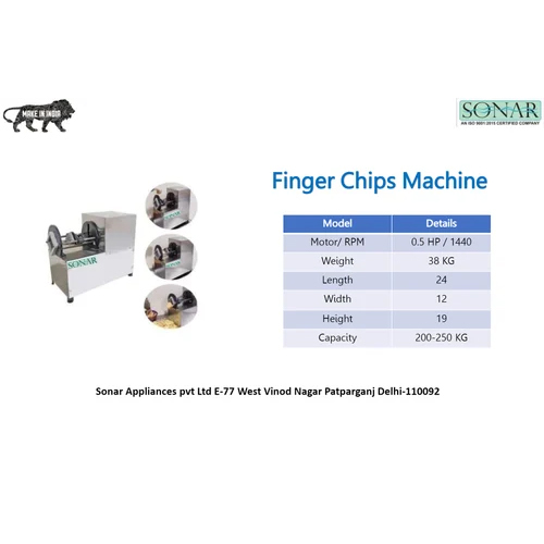 Finger Chips Machine - Feature: Eco Friendly