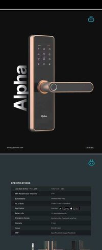Digital Door Lock - Finish: Chrome
