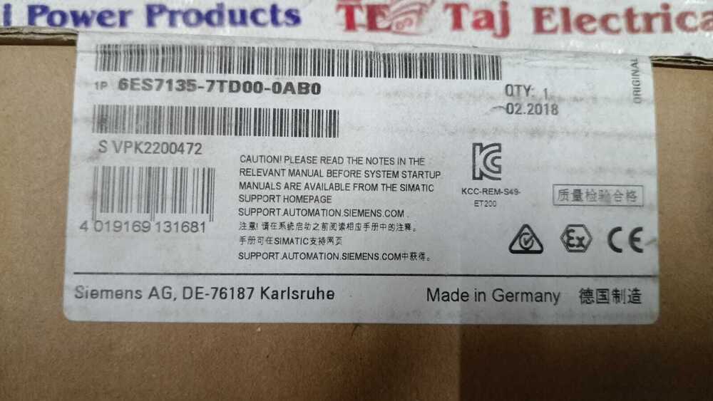 SIEMENS 6ES7 135-7TD00-0AB0 PLC (NEW BOX PACK)