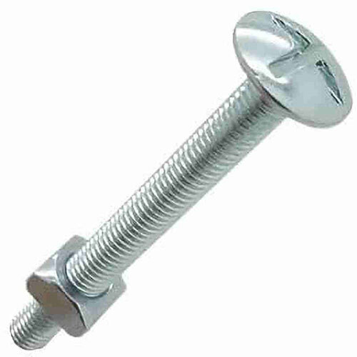 Round Head Bolt - Color: Silver