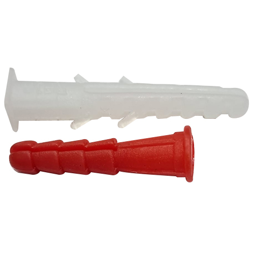Plastic Wall Plug - Color: Red  And White