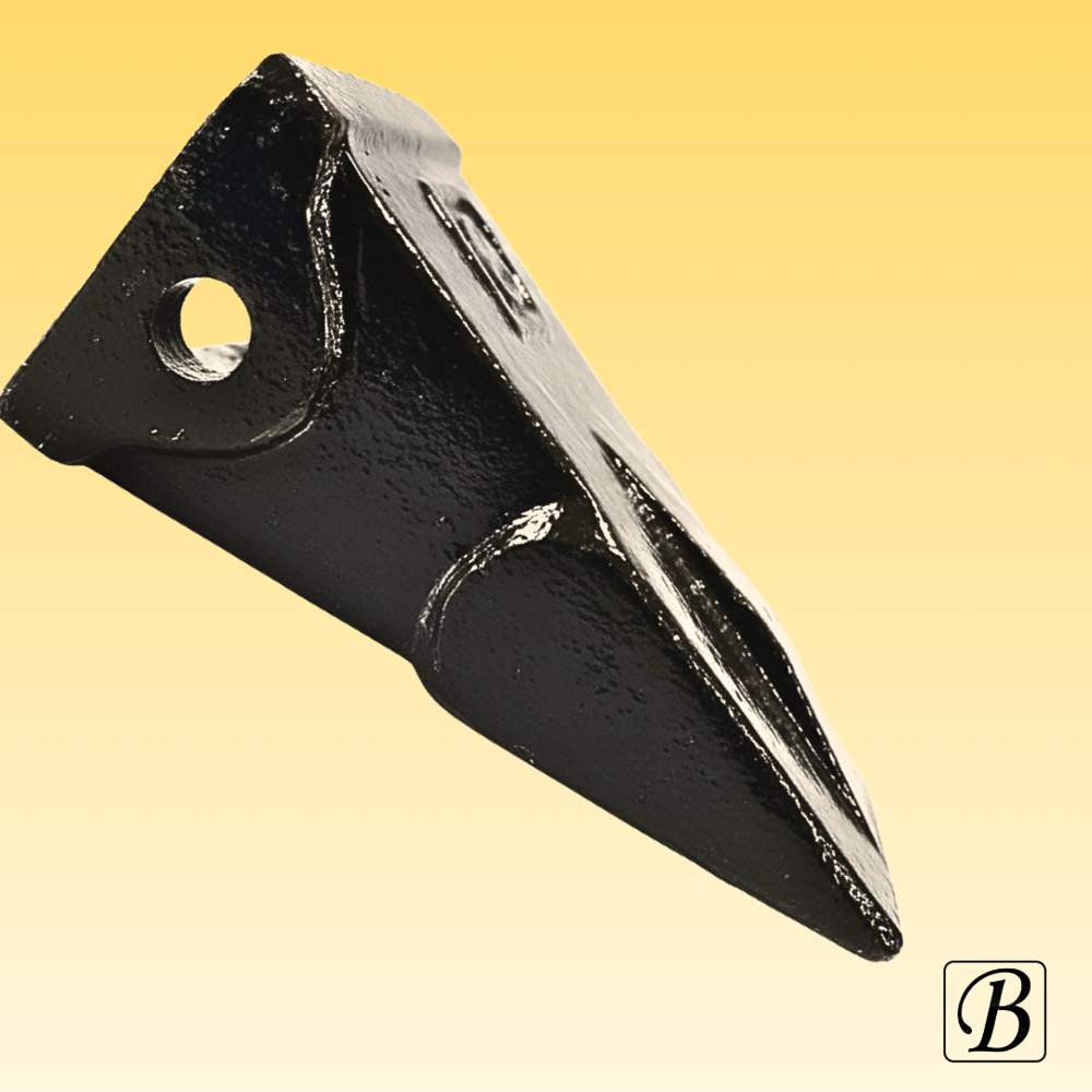 Hyundai 210 Rock Tooth Points - Color: Black & Blue