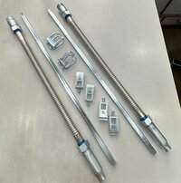 Flexible Sprinkler Hose - Stainless Steel, 700mm To 2000mm Sizes, Silver | Handles 175 Psi, All Fire Class Compatible, 1-year Warranty