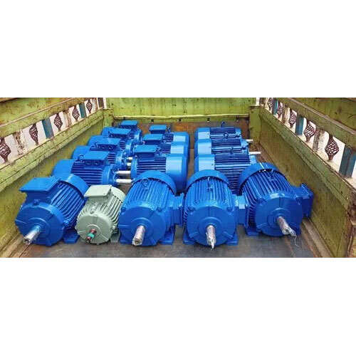 Three Phase Crane Duty Motor - Color: Blue