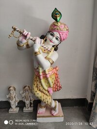 Krishna Ji Marble statue 3 feet