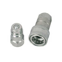 Hydraulic Quick Release Coupling - Color: Silver