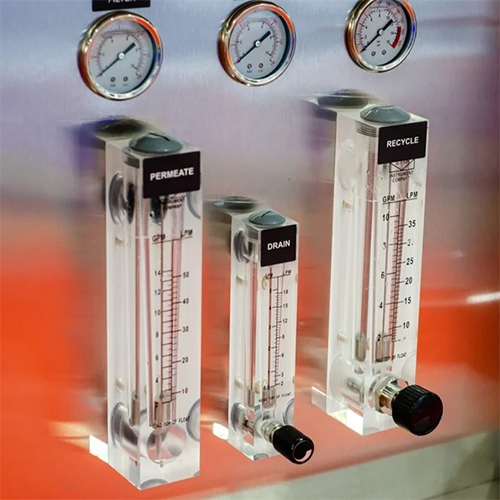 Glass Tube Measuring Rotameter - Material: Stainless Steel