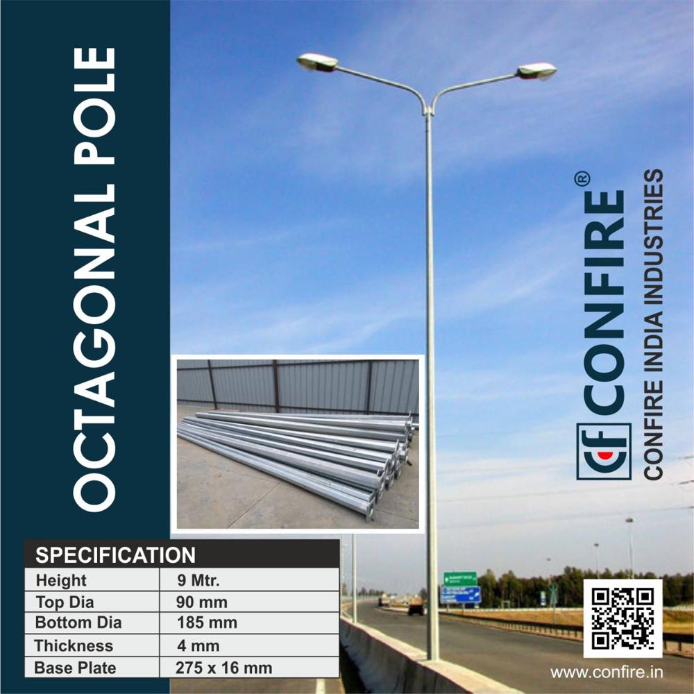 Gi Octagonal Pole - Color: Silver