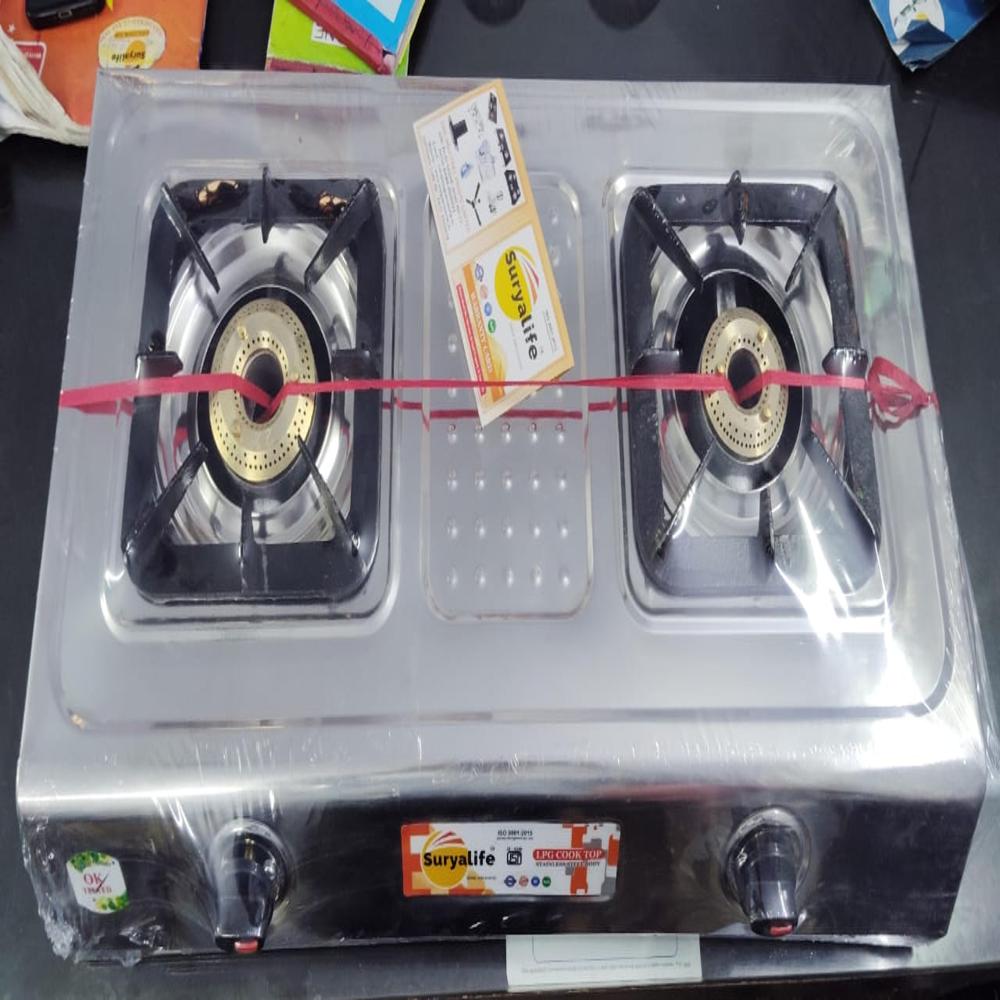 2burner stainless steel stove