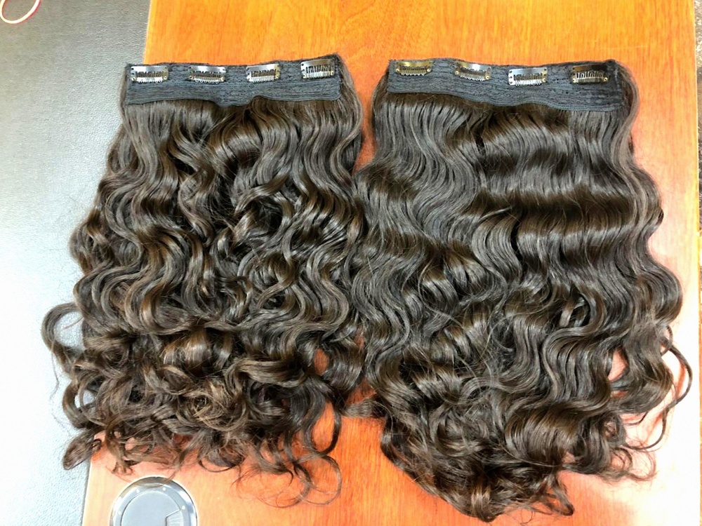 RAW NATURAL BLACK CURLY HAIR EXTENSION