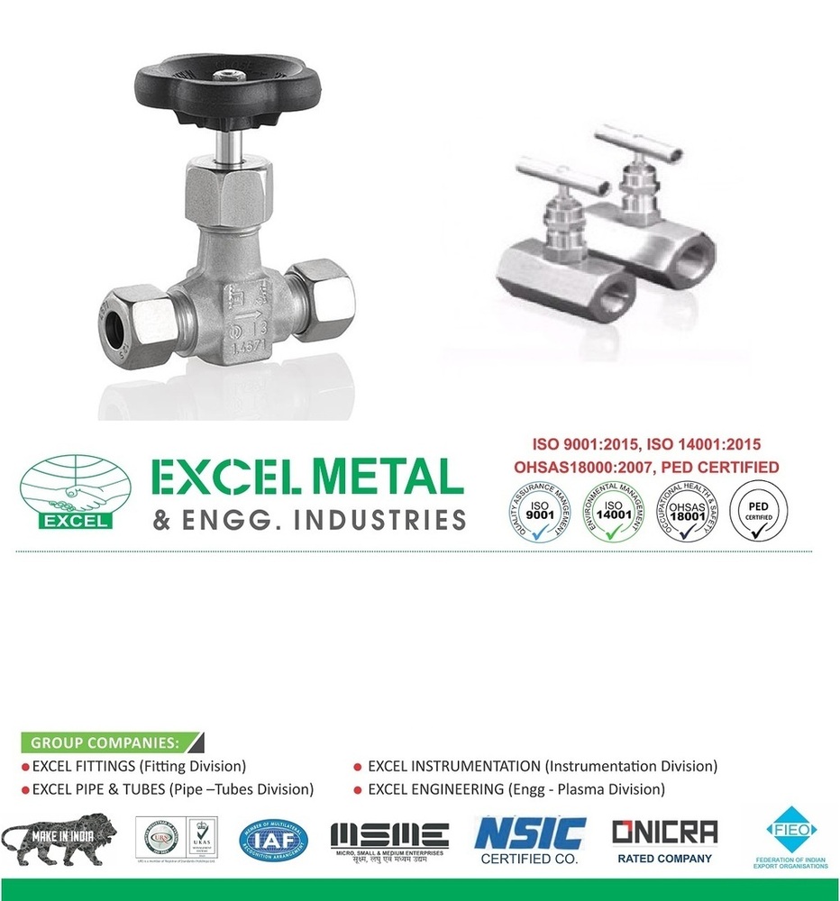 Inconel 625 Needle Valve - Color: Sliver