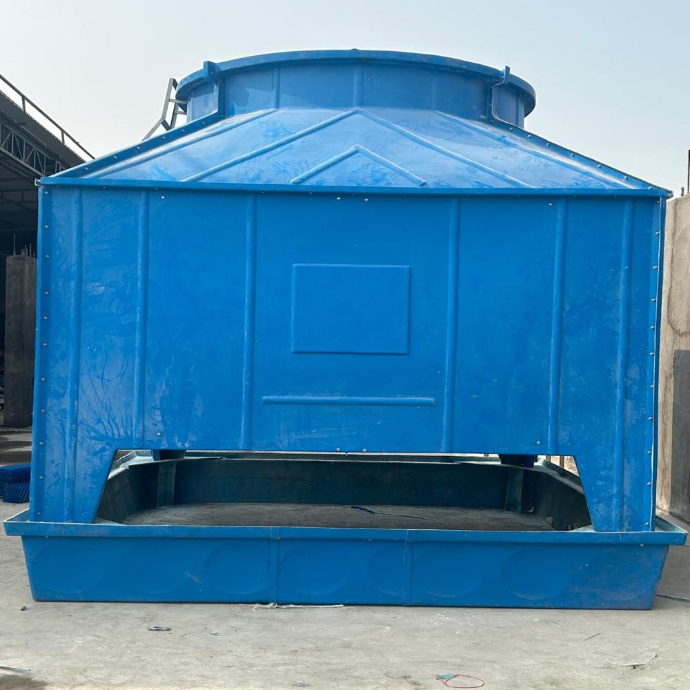Frp Cooling Tower - Frp Coil, Water Cooling, Energy Efficient Motor, 3 Phase Power Supply , 1-year Warranty, Durable Plastic Nozzle