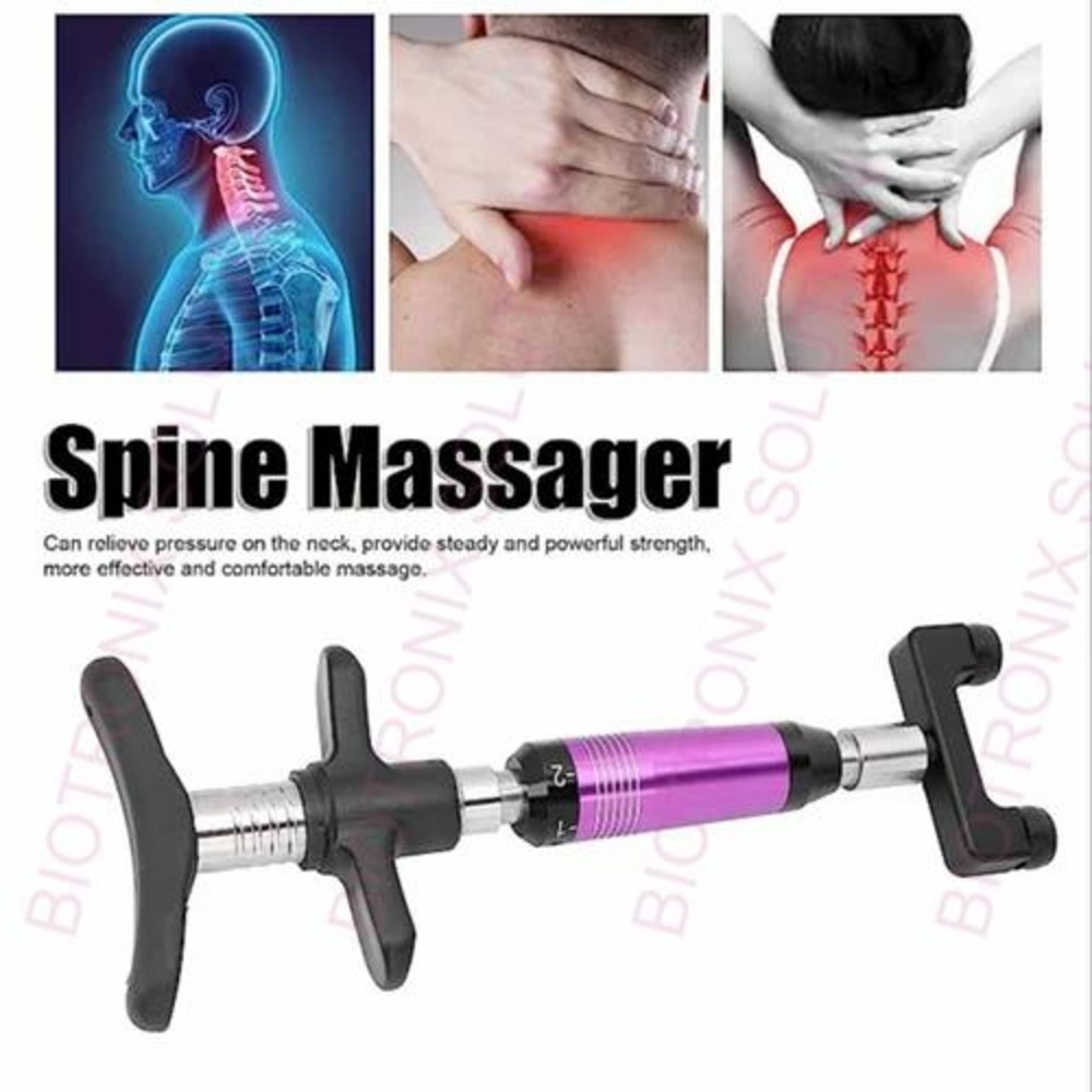 Manual Chiropractic Adjusting Tool with Four Heads