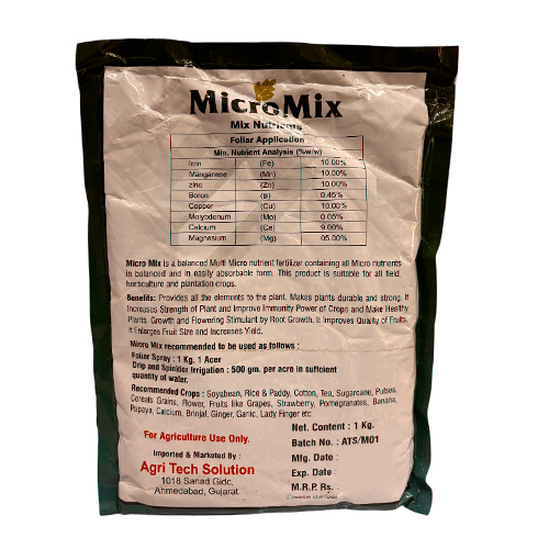 1kg Micro Mix Nutrients - Application: Agriculture
