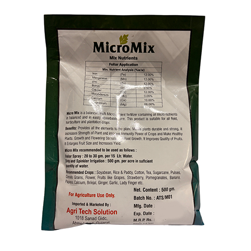 500g Micro Mix Nutrients - Physical State: Powder
