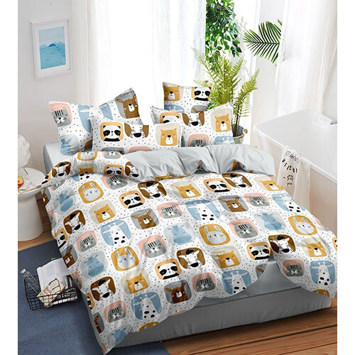 Cartoon Print Bed Sheet