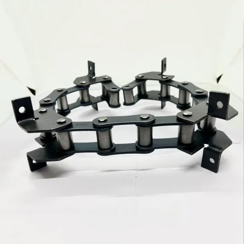 Agricultural Roller Chain - Mild Steel and Stainless Steel, Black Color, Coated Finish | Compatible with Machinery Shafts and Axles