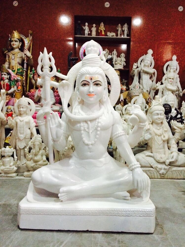 Shiv Ji marble statue