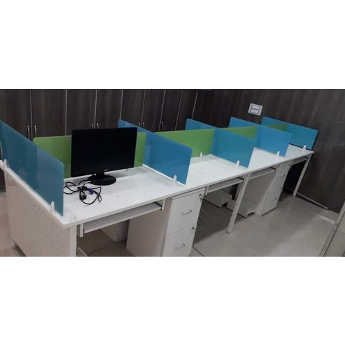4 Feet Plywood Modular Office Workstation - Design: Modern