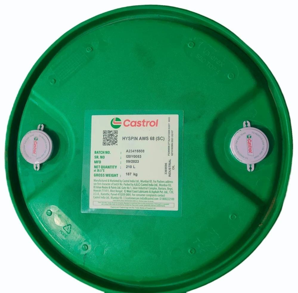 Castrol Hyspin AWS 68 sc (Pack Of 210 Liter)