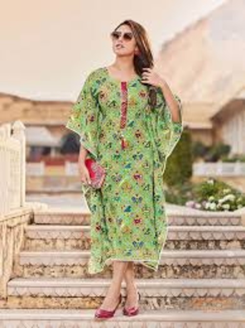 Women Designer Cotton Kaftan - Color: All Colour Available