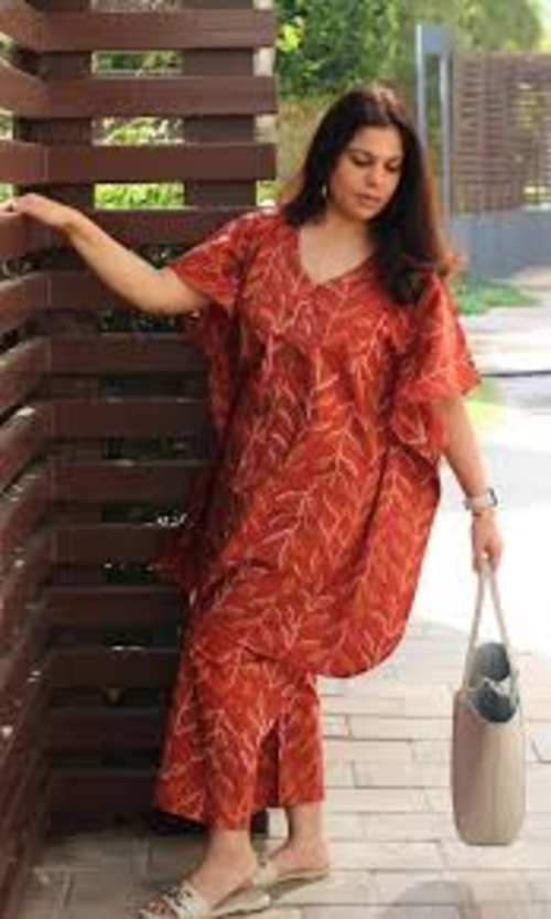Women Designer Cotton Kaftan - Color: All Colour Available