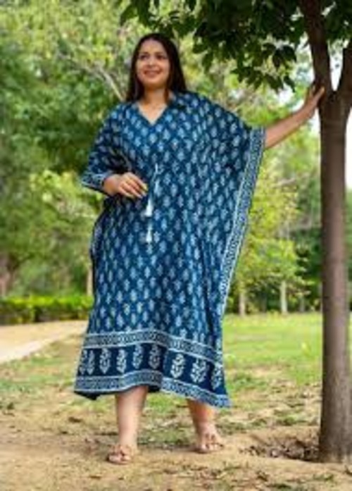 Women Designer Cotton Kaftan - Color: All Colour Available