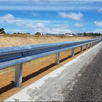 Metal Beam Crash Barrier