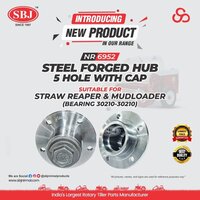 Steel Forged Hub 5 Hole With Cap - Color: Silver