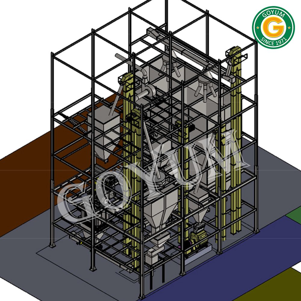 Cattle Feed Plant - Mild Steel, Automatic, 220-440 Volt, 50-60 Hertz, Electric Drive | Durable, Auto-batching & Auto Bagging Features