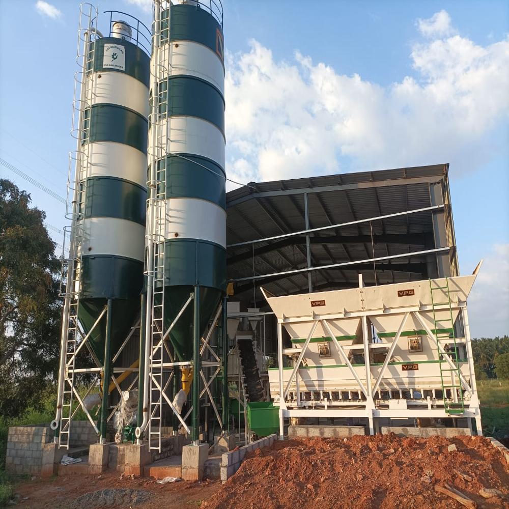 Concrete Batching Plant In Line Model - 60 Mâ³/hr Capacity, 415v Twin Shaft Mixer 1.5/1.0 Mâ³, Scada Mci 550 Control System, Inline Silo 150 Mâ³
