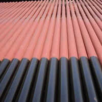 Steel Tubular Pole - Color: Red And Black