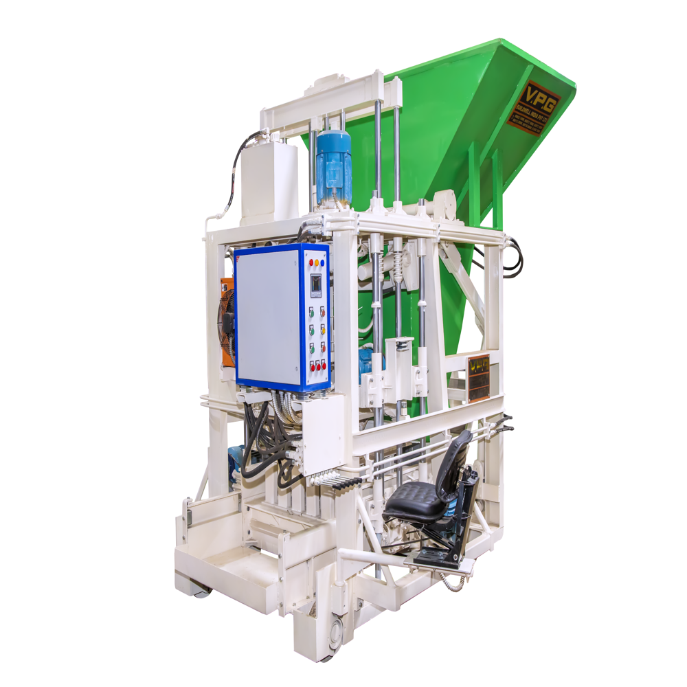 Fully Automatic Concrete Block Making Machine - High Efficiency, Long Working Life, Low Maintenance
